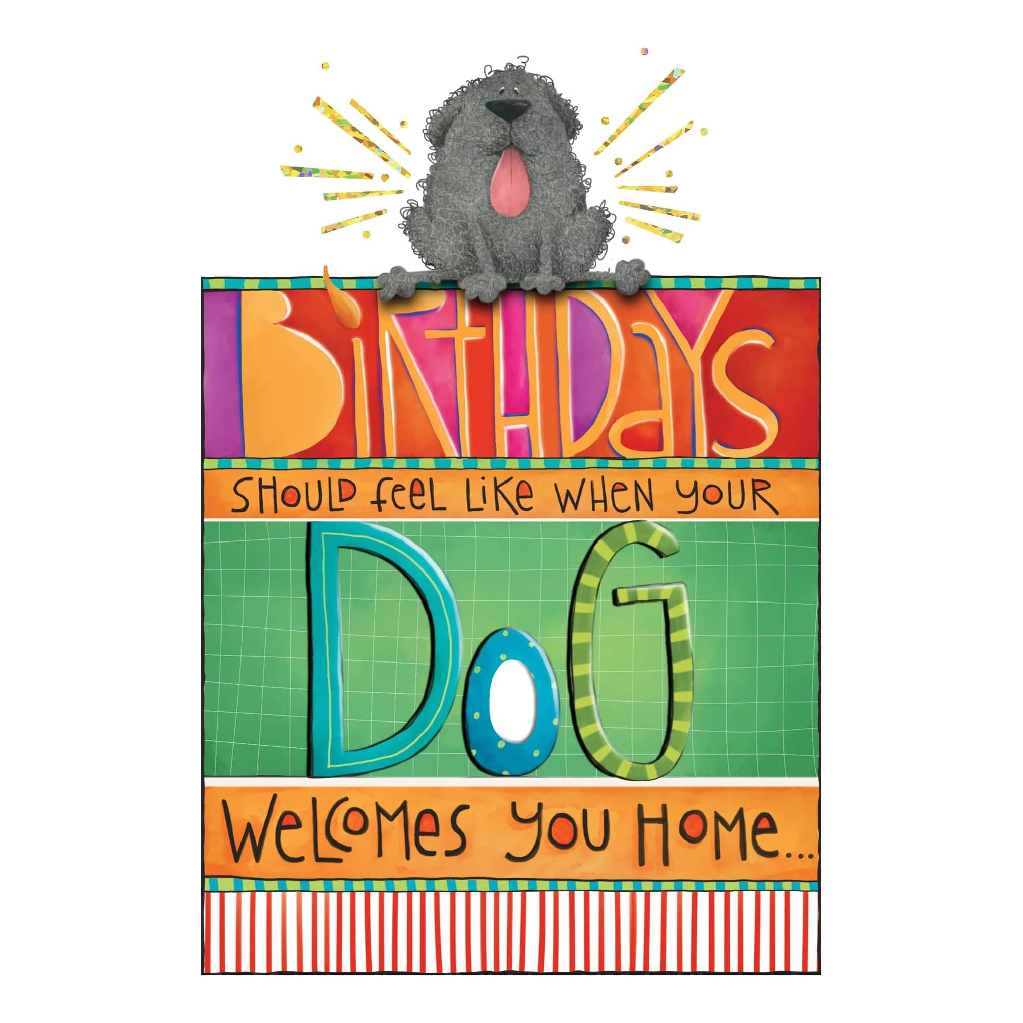 Funny dog birthday card from Pictura featuring a humorous design, perfect for celebrating a dog lover's special day.